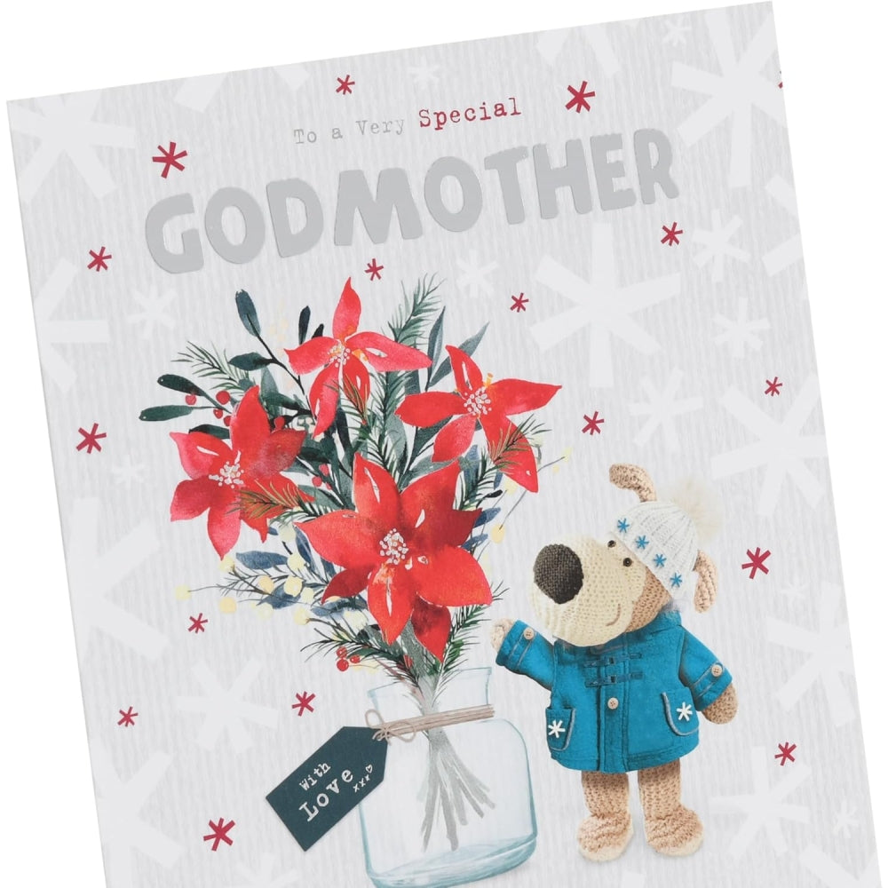 Boofle Near Flower Vase Godmother Christmas Card