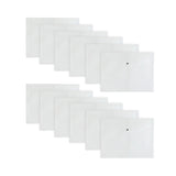 Pack of 12 Janrax A3 Clear Document Wallets - Button Stud Folder