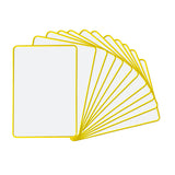 A4 Double Sided Magnetic Erasable MDF Plain Whiteboard With Yellow Border