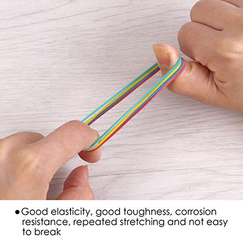 Bag of Assorted Coloured Rubber Bands 100g