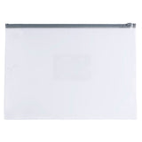 Pack of 12 A3 Clear Zippy Bags with Grey Zip