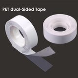 Pack of 2 Strong Sticky Transparent PET Double Sided Tape 1.8cm x 10m