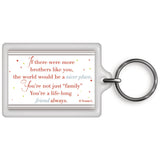 A Special Brother Celebrity Style World's Best Keyring