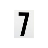 Waterproof Wheelie Bin Black Number 7 Sticker