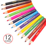 Pack of 12 Half Colouring Pencils