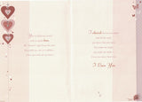 To The One I Love Hearts Design Open Greeting Card
