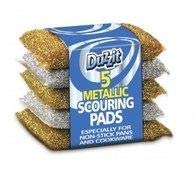 Pack of 5 Metallic Scouring Pads