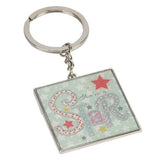 You're a Star keyring - Laura Darrington patchwork collection with pastel stars in gift box