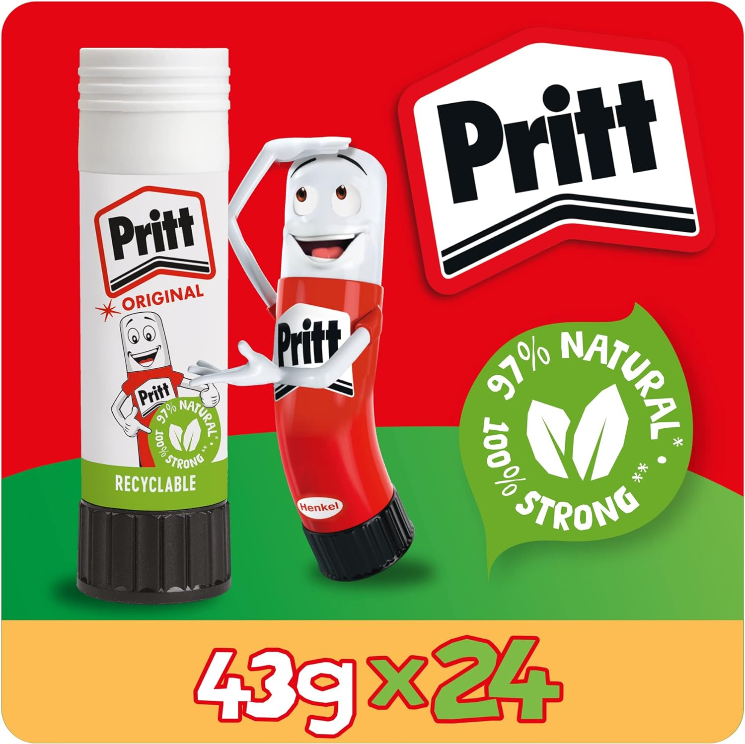 Single Pritt Stick Glue Stick 43g