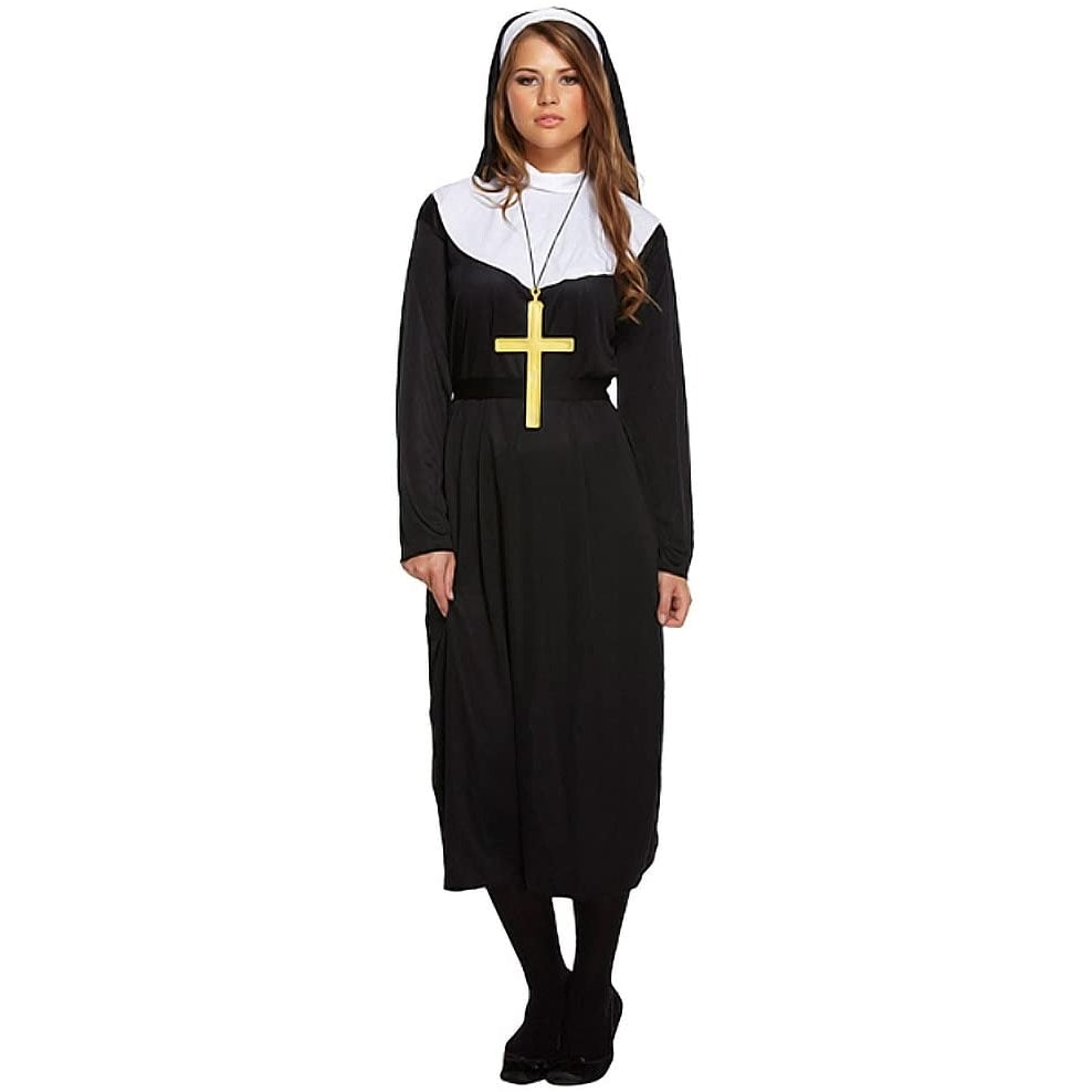 Ladies Nun Fancy Dress Costume {DC}