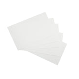 Pack of 100 White Plain 5x3" Record Cards – Blank Study Index Cards for Notes, Revision