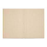 Rhino A4 48 Page Yellow with Cream Tinted Paper 8mm Lined with Margin Exercise Book