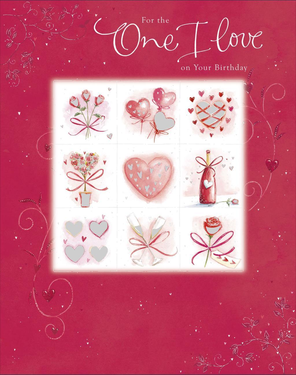 Extra Large One I Love Birthday Card 