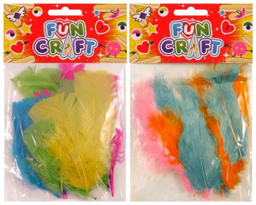 Coloured Feathers Craft Kits Feathers Dyed Feathers {DC}