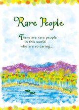 Blue Mountain Arts Rare People Who are so Caring Heartfelt Sentimental Verses 3 fold Keepsake Card