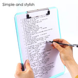 A4 Coloured Translucent Clipboard Writing Board with cm/Inch Engraved Ruler