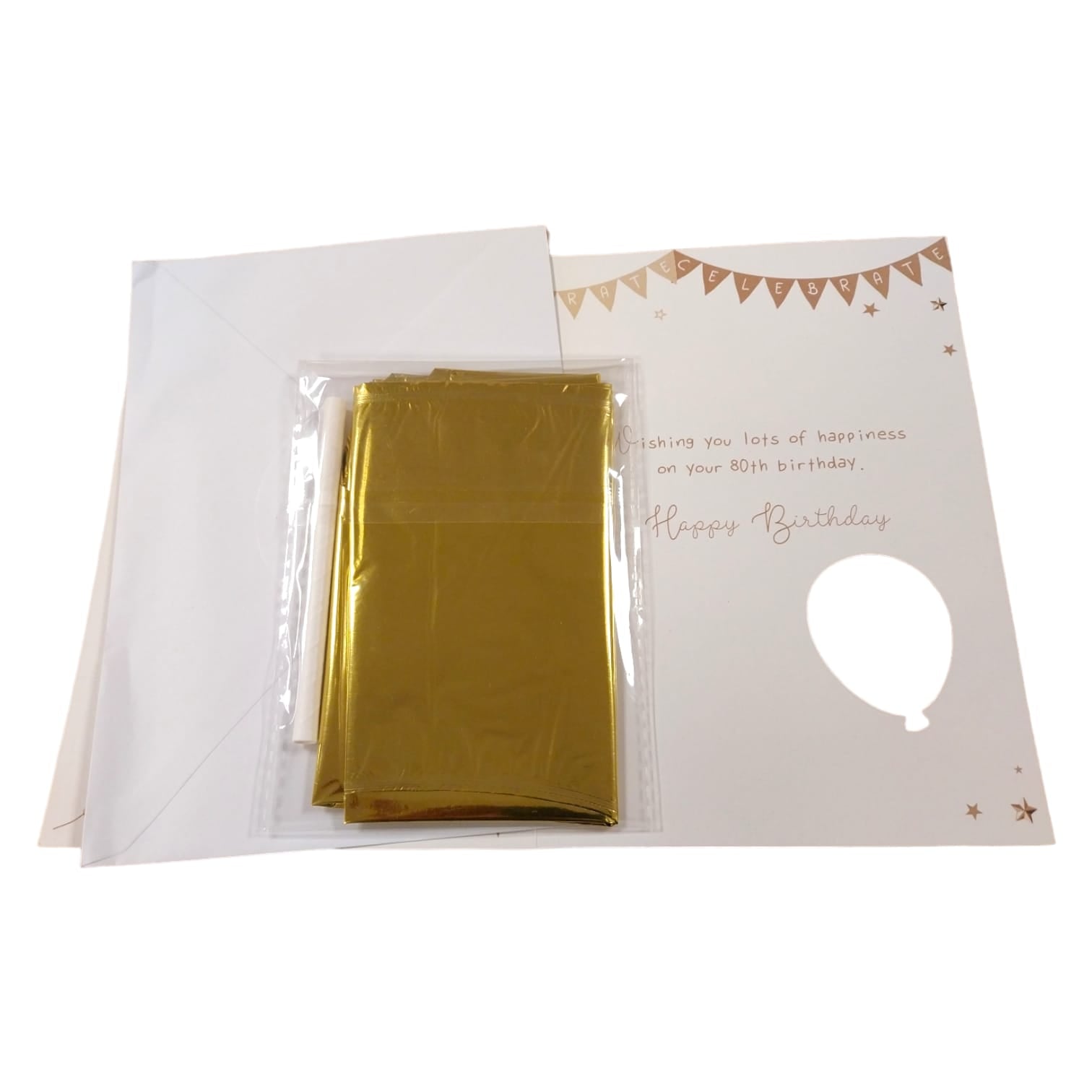 Let's celebrate 80th Happy Birthday Balloon Boutique Greeting Card