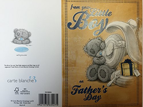 From Your Little Boy Fathers Day Card 