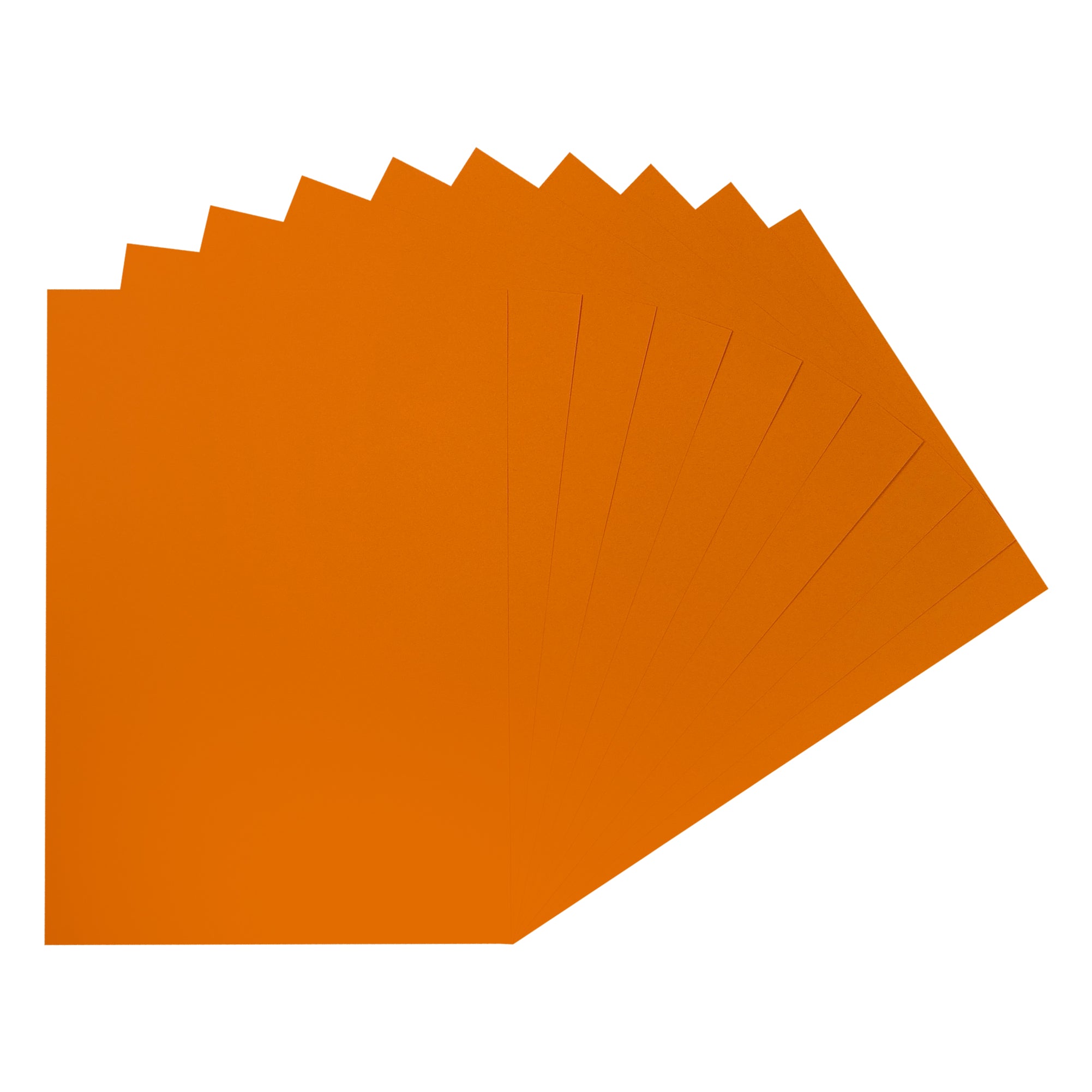 Pack of 20 A2 Bristol Board Orange Red Colored Craft Papers 230gsm