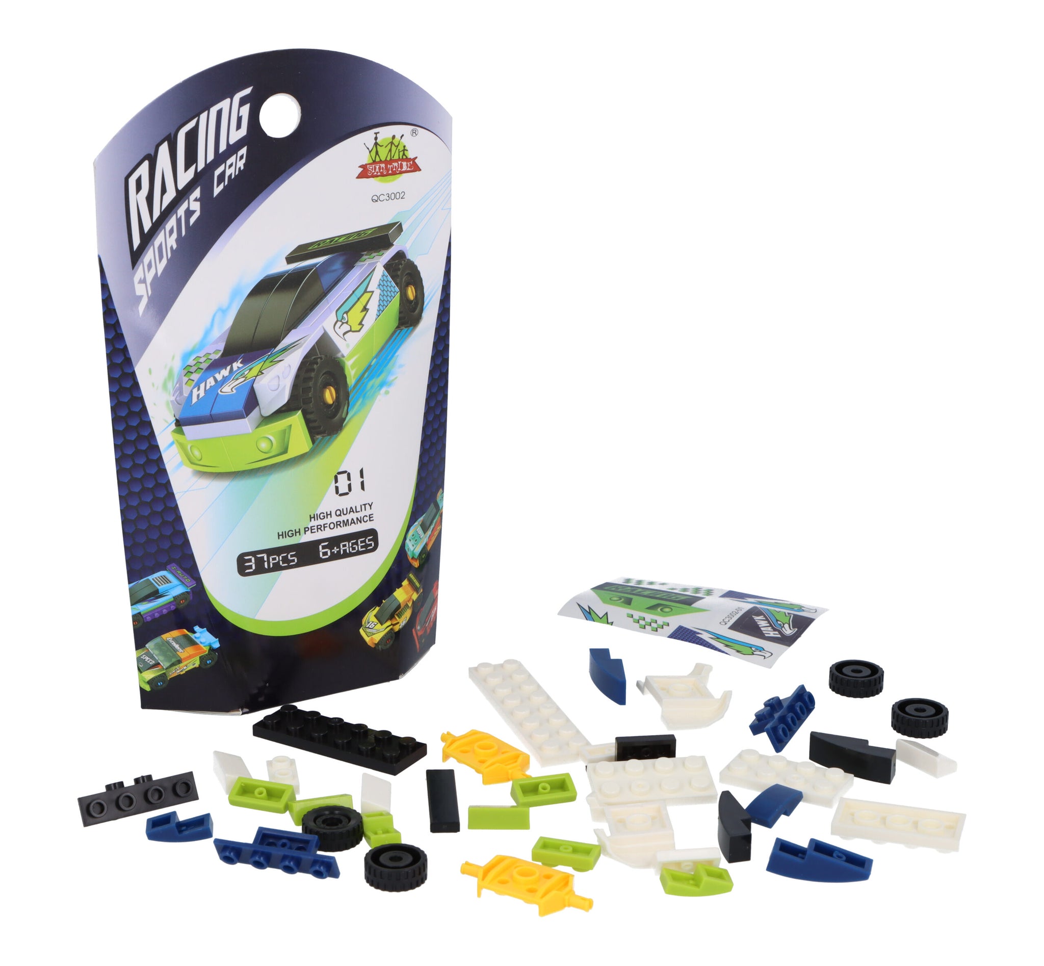 Single Sports Car Lego Block Kit