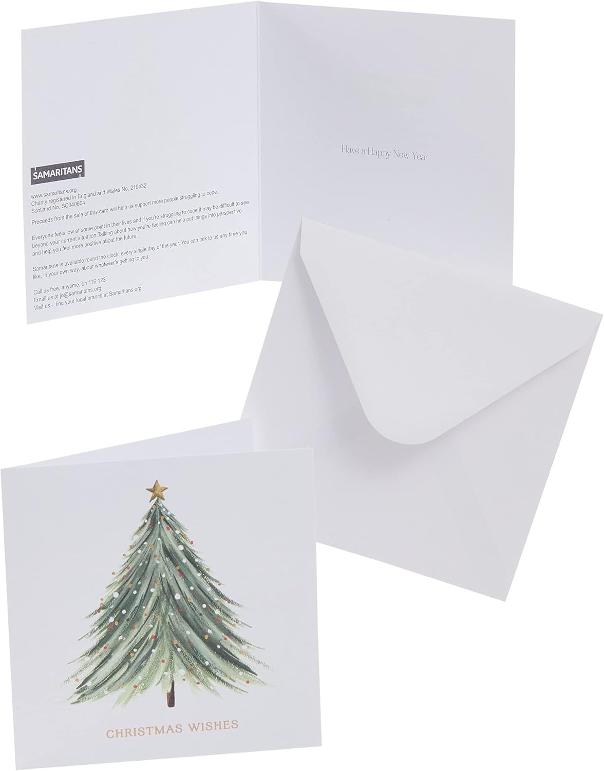 Multipack of 10 Berry Christmas Luxury Design Christmas Cards with Envelopes