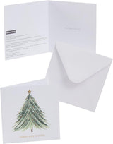 Multipack of 10 Berry Christmas Luxury Design Christmas Cards with Envelopes