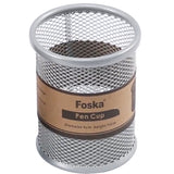 Silver Metal Wire Mesh Pen Pot