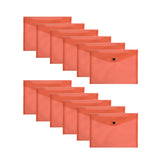 Pack of 12 Janrax A5 Red Document Wallets