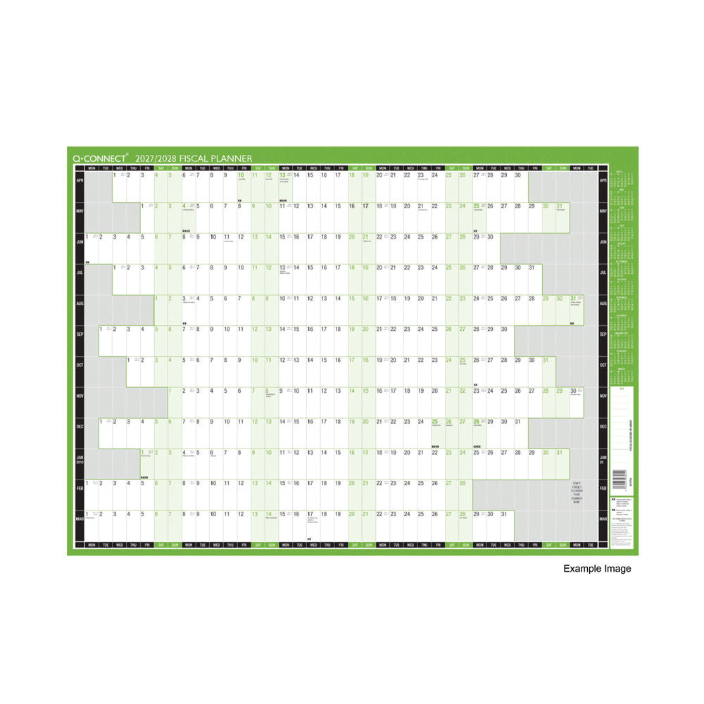 Janrax 2027 Compact Year Planner Unmounted - 590 x 420mm