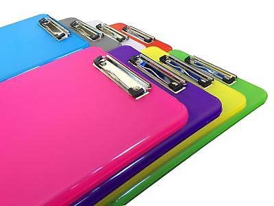 Pack of 12 Assorted Colour A4 Clipboard Box Files