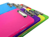 Pack of 12 Assorted Colour A4 Clipboard Box Files