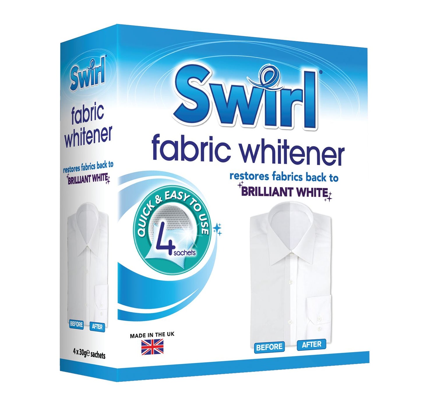 Pack of 4 Fabric Whitener 30g