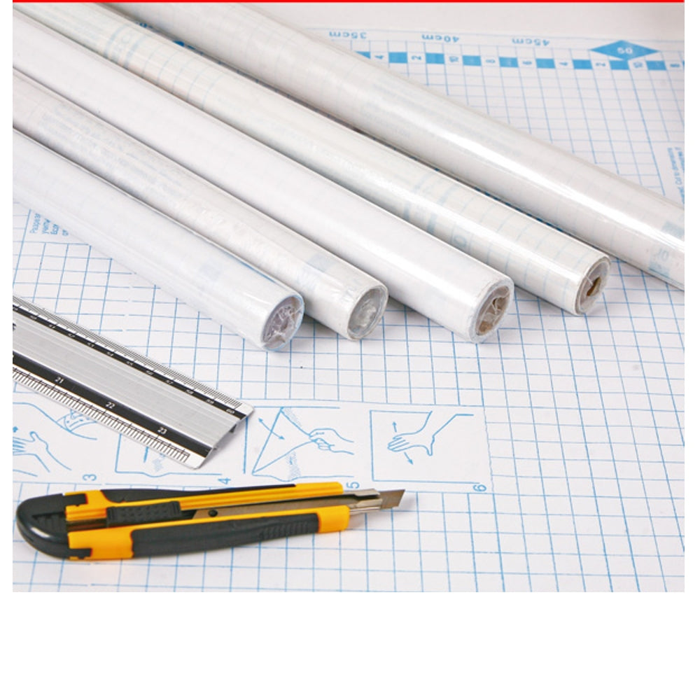 Clear Self Adhesive Book Cover 45cm x 10m - Transparent Film