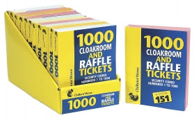 1000 Raffle & Cloakroom Tickets