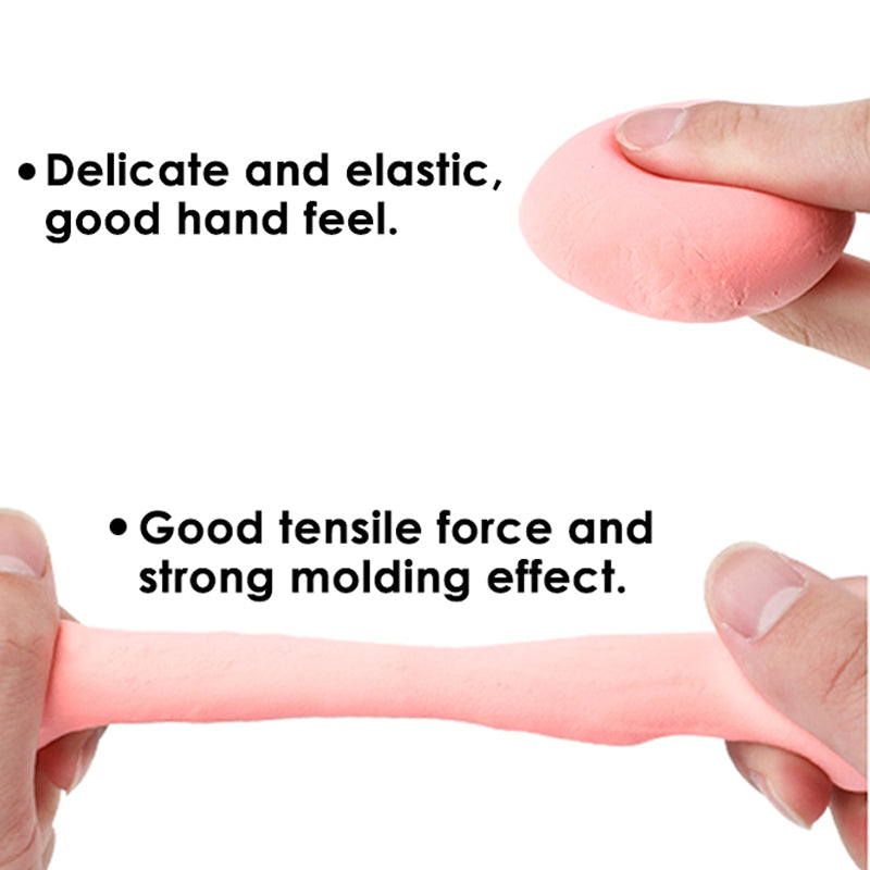 Pack of 12 Assorted Colour 190g Modelling Clay and Cutters