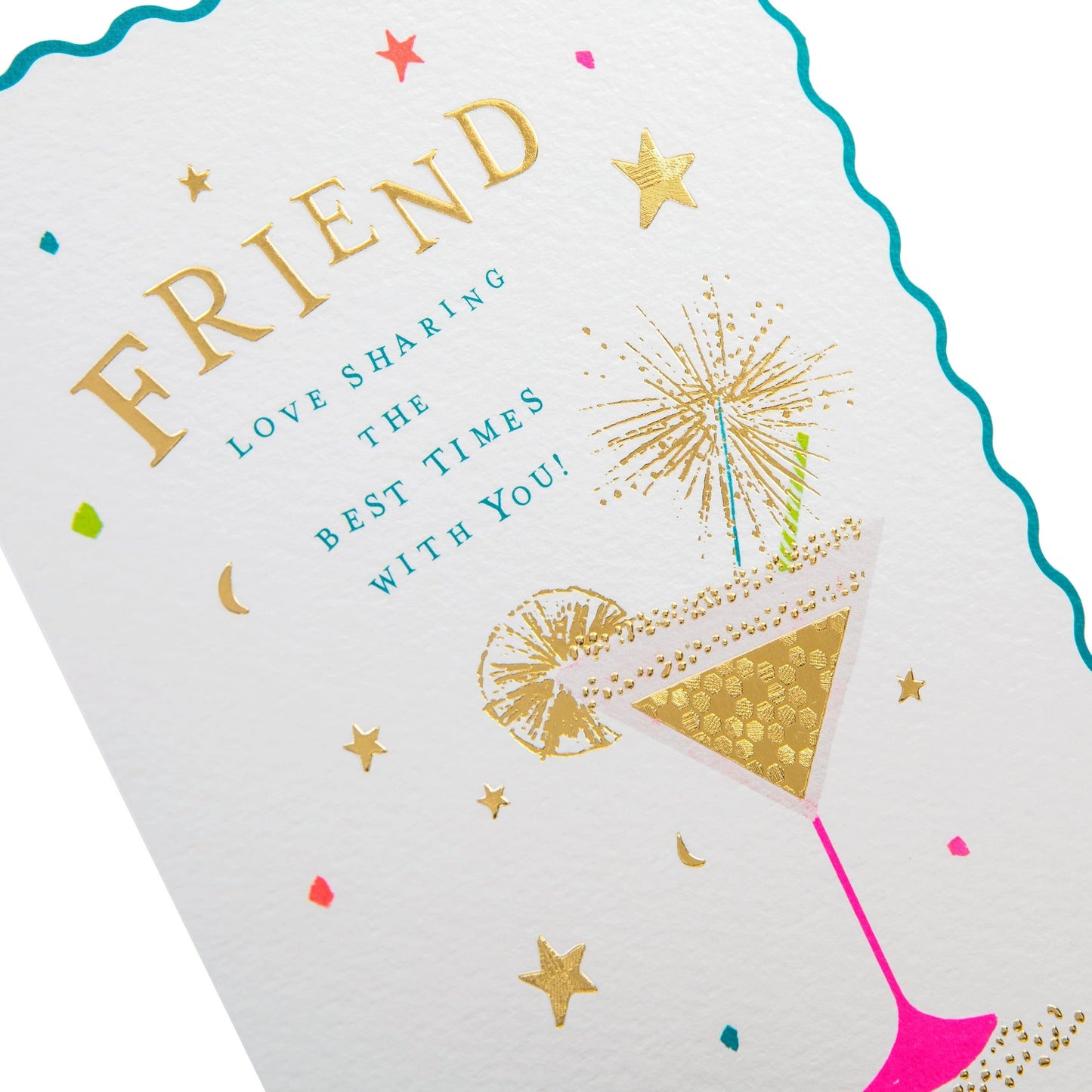 Oh Darling Cocktail Design Friend Birthday Card