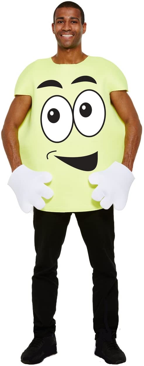 Adult Yellow Sweet with Face Fancy Dress Costume {DC}