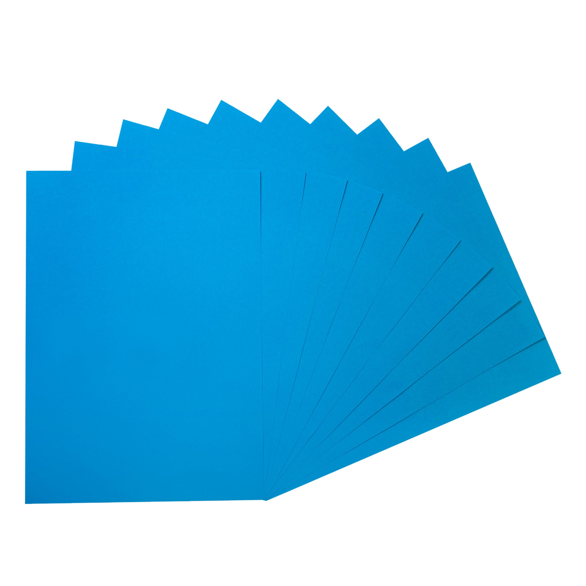 Pack of 20 A2 Bristol Board Lake Blue Colored Craft Papers 230gsm