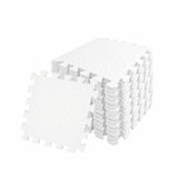 Pack of 4 30x30cm White Coloured 1cm Thick EVA Foam Mats