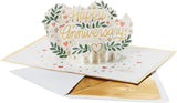 Gold Design 3D Pop Up Anniversary Card