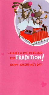 I'm Your's Funny Valentine's Day Card With Badge 