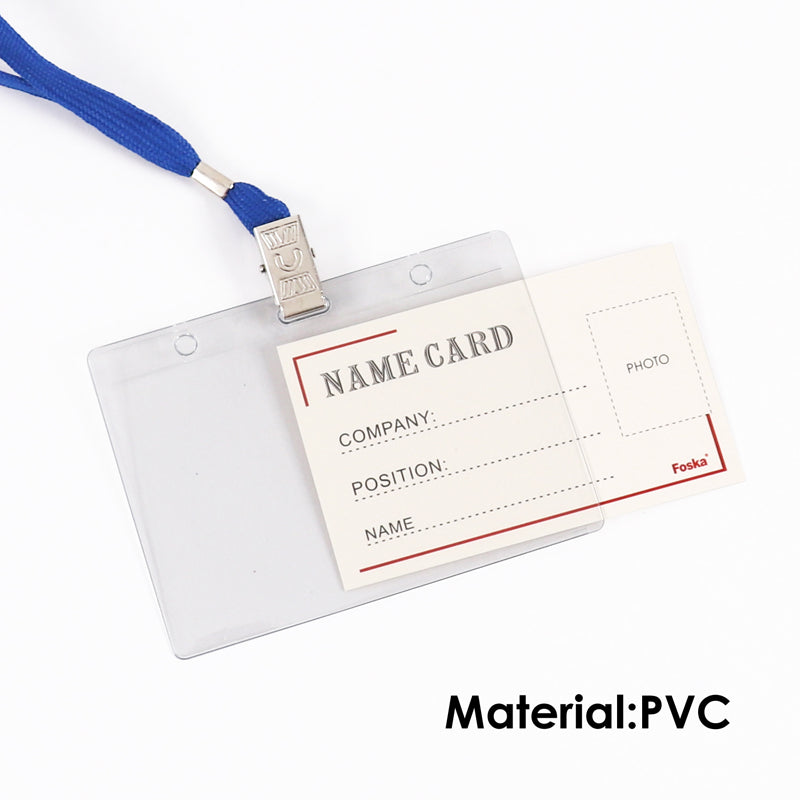 50 Sets of Name Badges with Black Lanyards