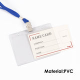 50 Sets of Name Badges with Black Lanyards