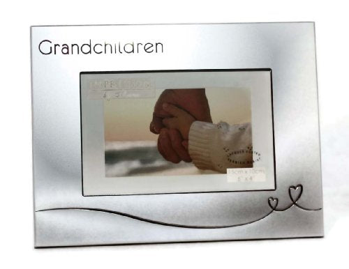 Juliana 2 Tone Silver Frame with Heart Design - Grandchildren