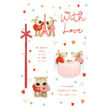 Boofle Near Eiffel Tower Valentine's Day Card