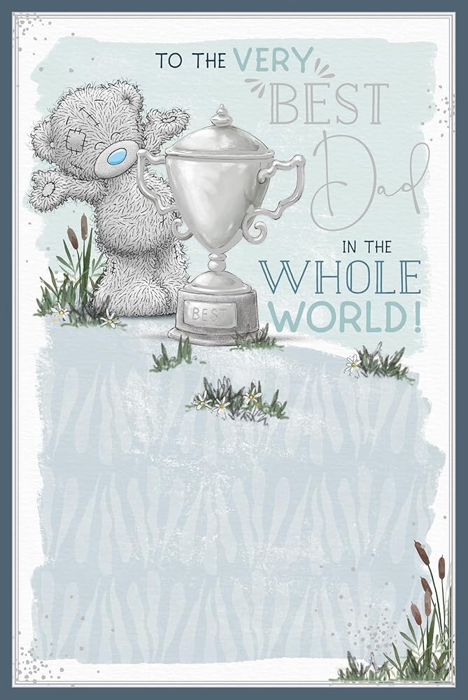 Bear With Trophy Amazing Dad Verse Father's Day Card