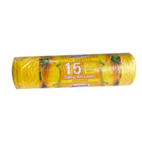 Pack of 15 Lemon Swing Bin Liners