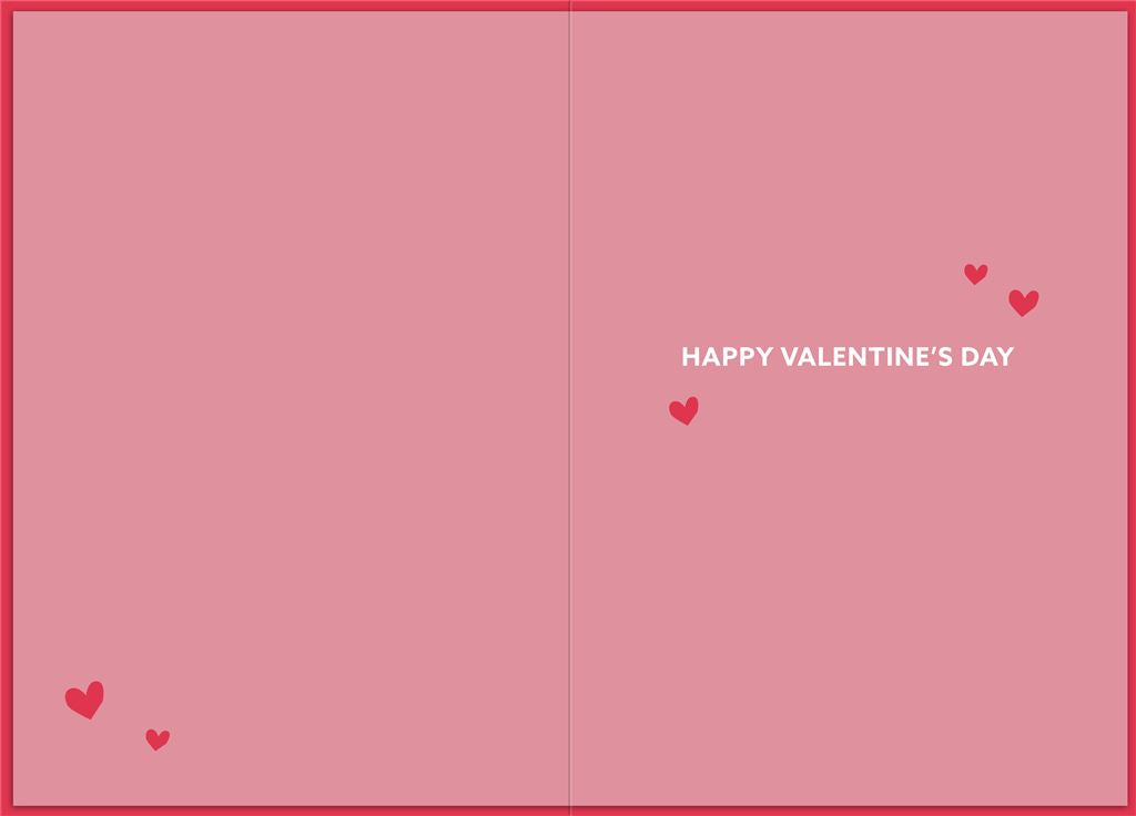 Romantic Hearts Design Disney Mickey and Minnie Mouse Wife Valentine's Day Card