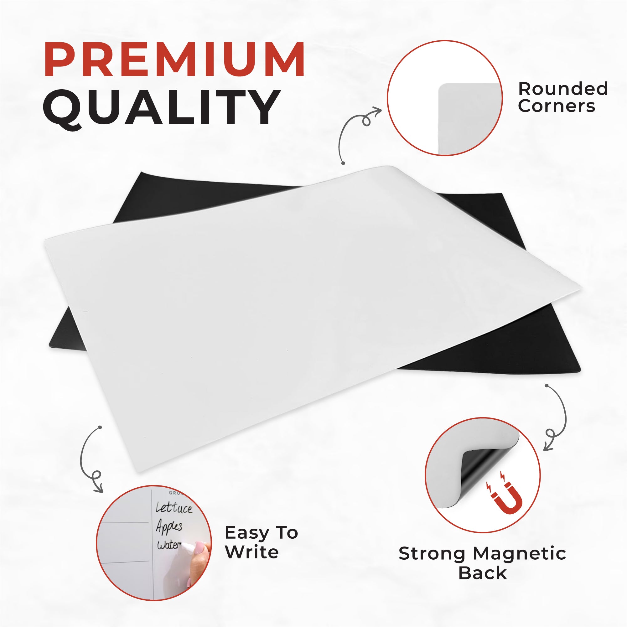 A3 Magnetic Whiteboard Dry Wipe Board