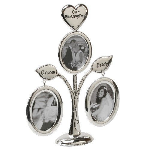 Juliana Wedding S/Plated Collage Tree(3 Photos)Bride & Groom
